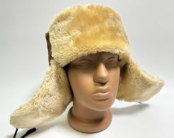 Ushanka Trapper Hat, Winter Ear Flap Hat, Faux Fur Hat