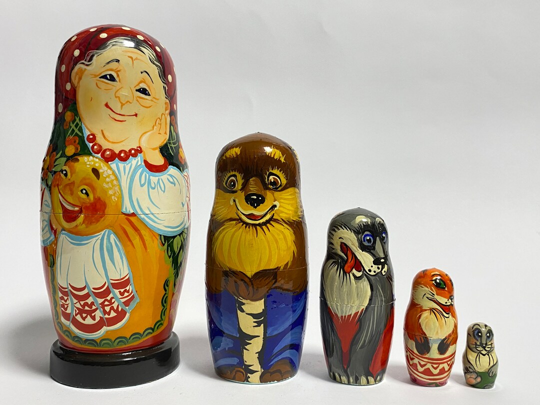 Ukrainian Nesting Dolls for Kids Matryoshka Babushka Doll Etsy