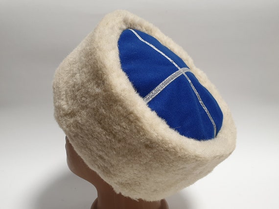 Faux Fur Hat White Kubanka