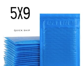 5x9 Blue Bubble Mailer (Pack of 10)