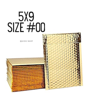 5x9 Gold Heavy Duty Bubble Mailer (Pak van 10),