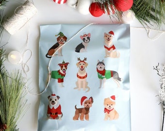 10x13 Christmas Pups Poly Mailer (Pack of 10)