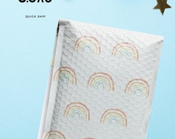 Busta postale a bolle arcobaleno 6,5x9 (confezione da 10)