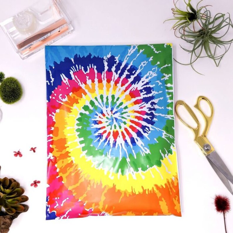 Pack of 10 10 x 13 Tye Dye Poly Mailer