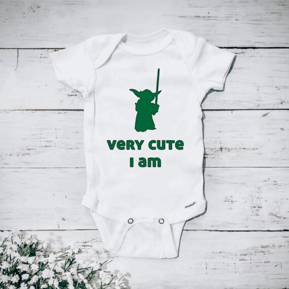 too cute i am yoda onesie