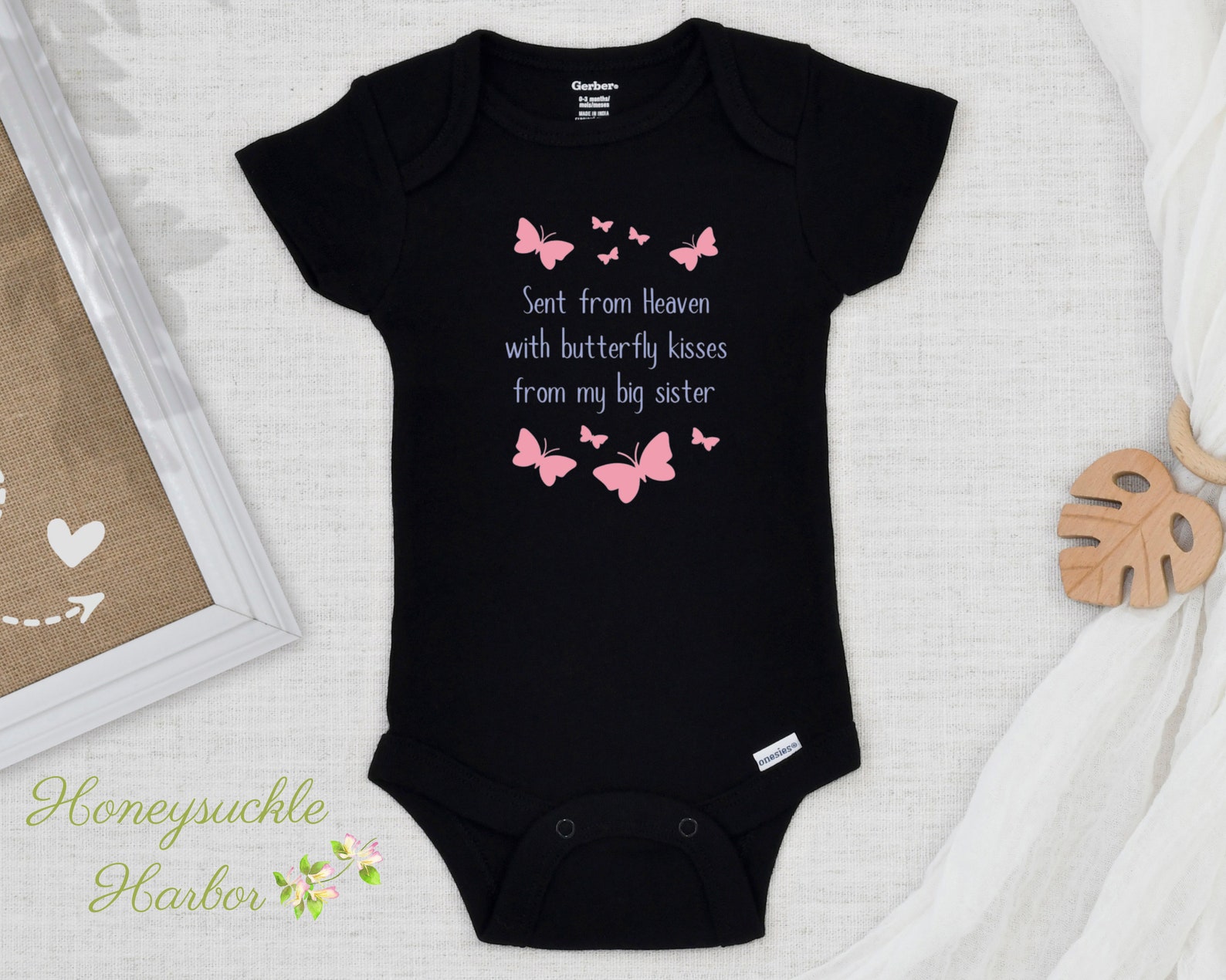 Sent From Heaven With Butterfly Kisses From My Big Sister Etsy