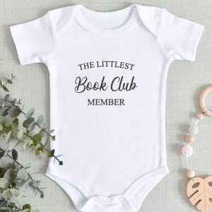 Littlest Book Club Member | Baby Announcement | Baby Shower Gift | Librarian Baby Gift