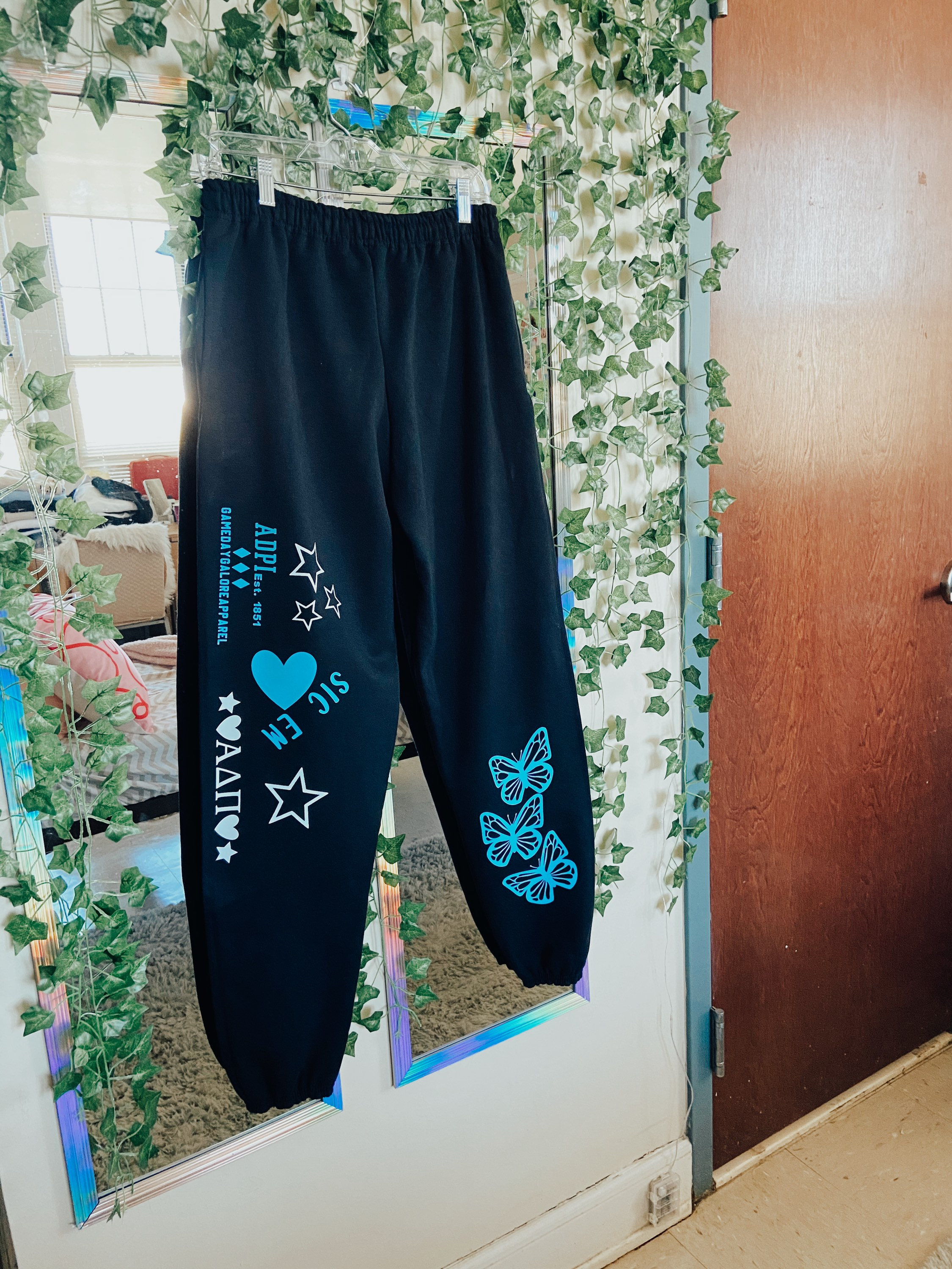 Custom Trendy Graphic Abstract Sweatpants College Sweatpants | Etsy