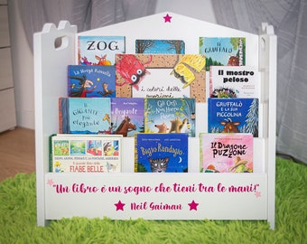 Montessori Bookcase, Children&#39;s Bookshelf, Children&#39;s Room Bookcase, Small for Children, Children&#39;s Room Furniture Two Sizes Customizable