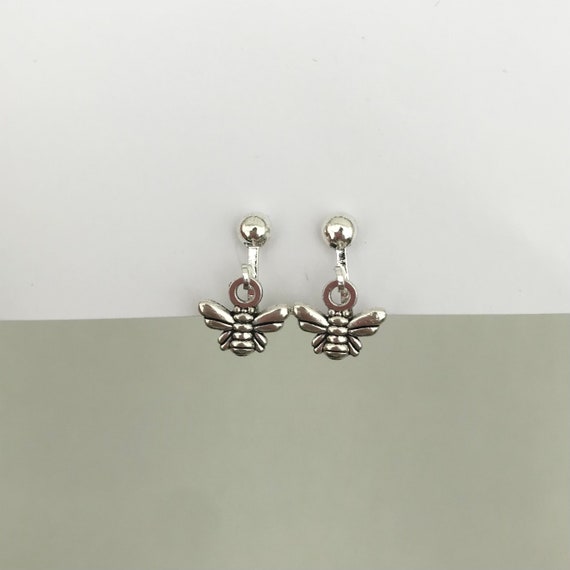 Bee clip deals on earrings
