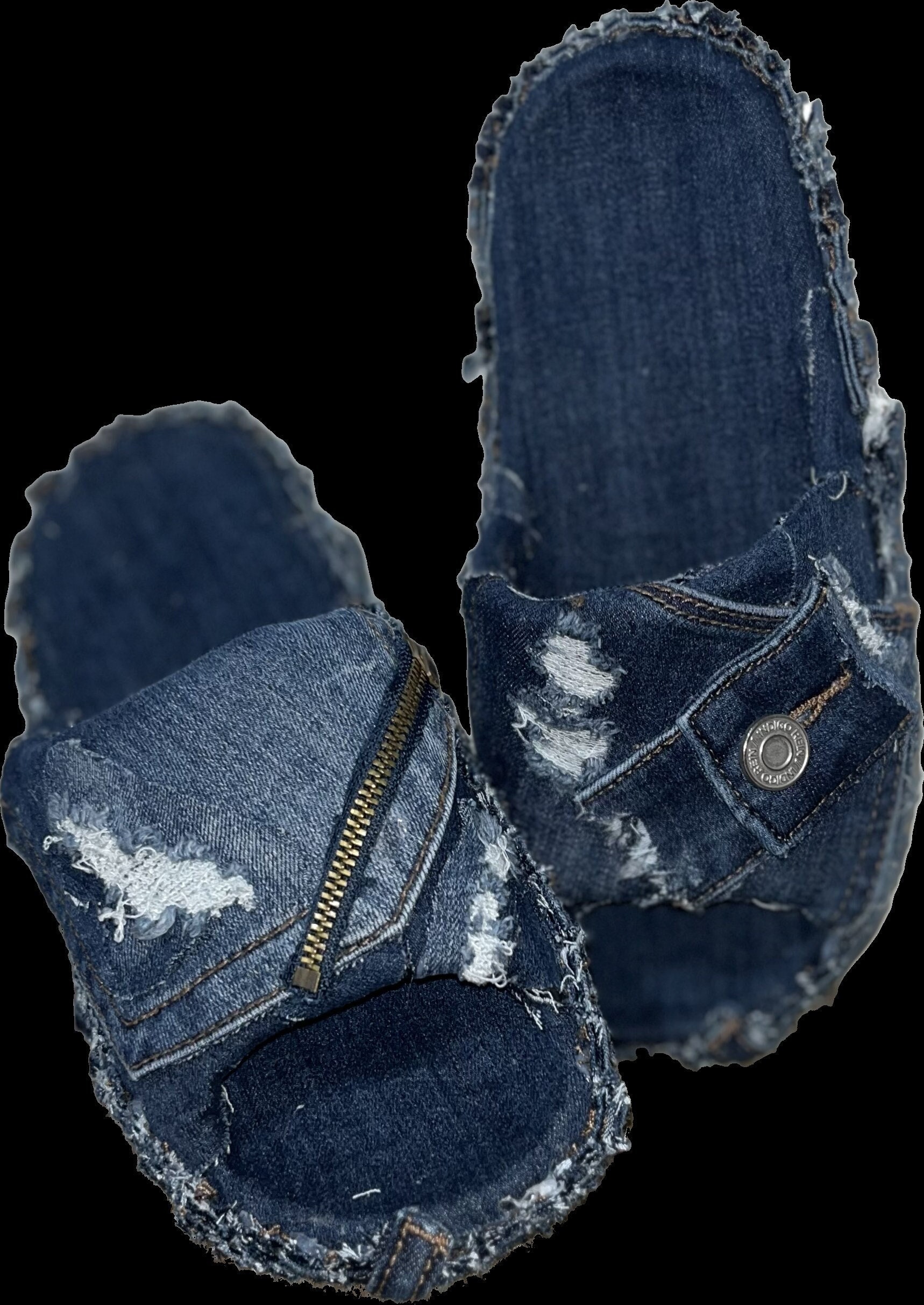 Soda Shoes Women Flip Flops Slippers Sandals Slides Peep Toe Blue Denim  EFRON-S | eBay