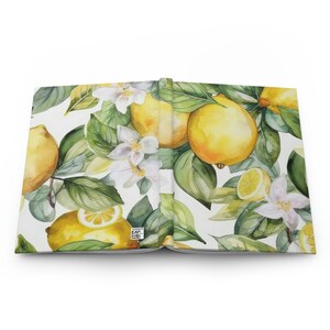Lemon Gift Fruits Botanical Hardcover Journal Matte bild 6