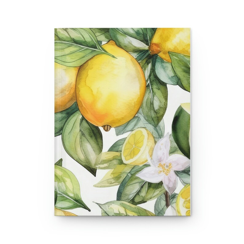 Lemon Gift Fruits Botanical Hardcover Journal Matte bild 2