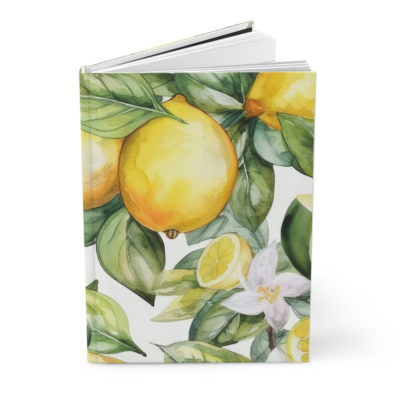 Lemon Gift Fruits Botanical Hardcover Journal Matte bild 4