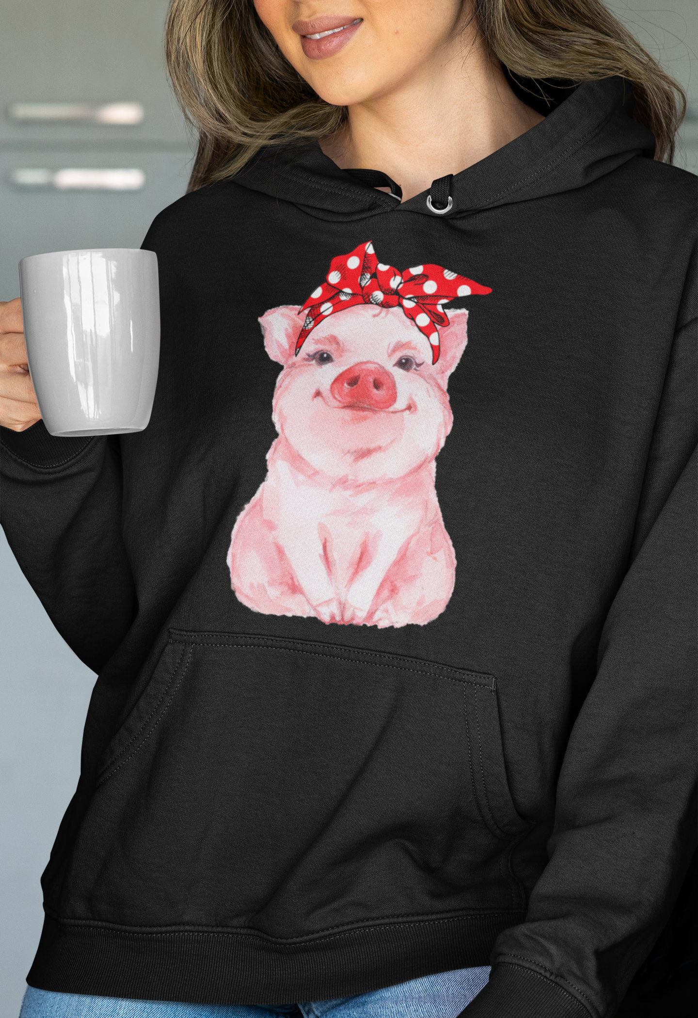 Pig hoodie shop with ears