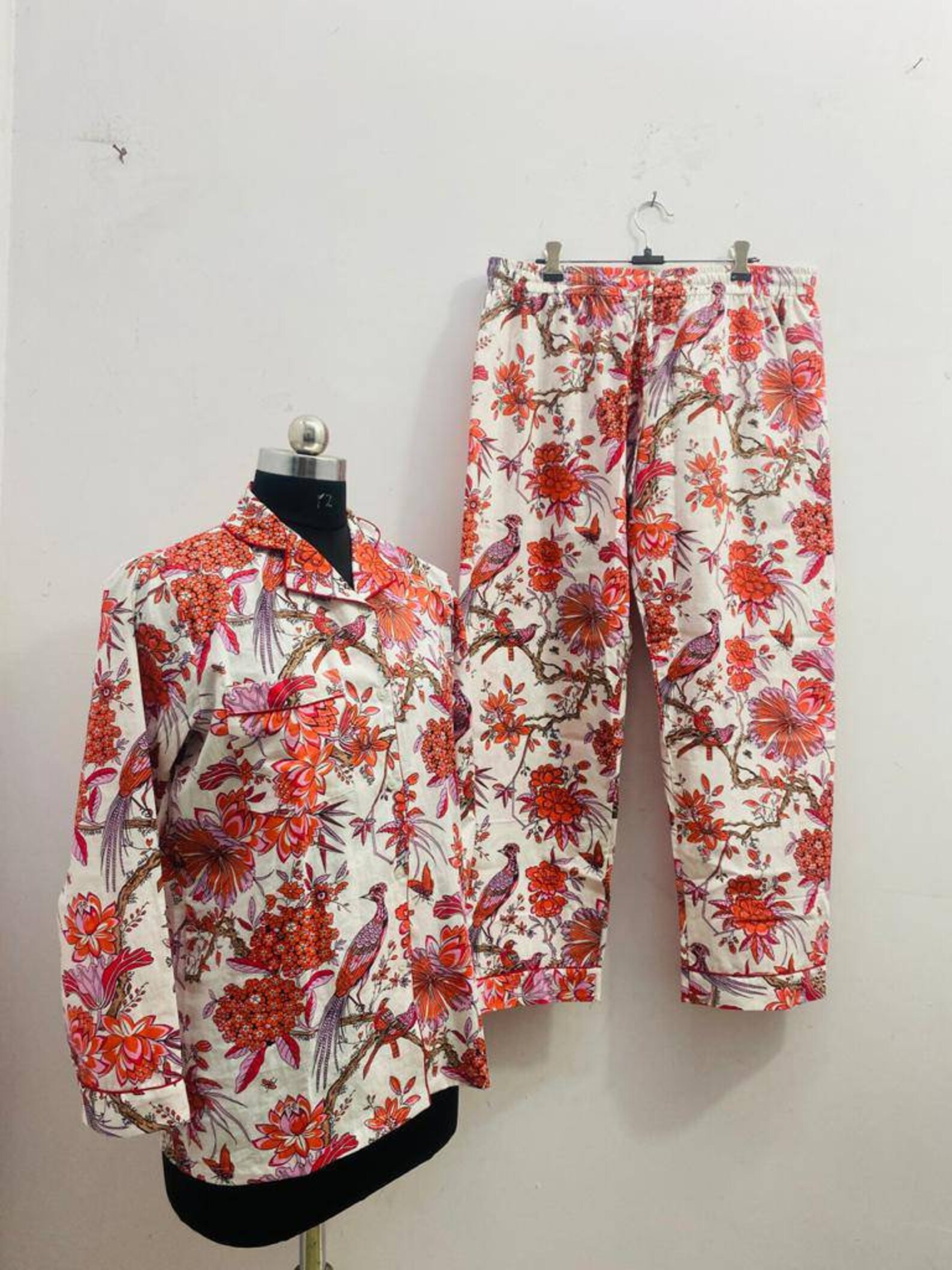 Indian Handmade Cotton Pajamas Set Women Wear Gifts for Her Etsy