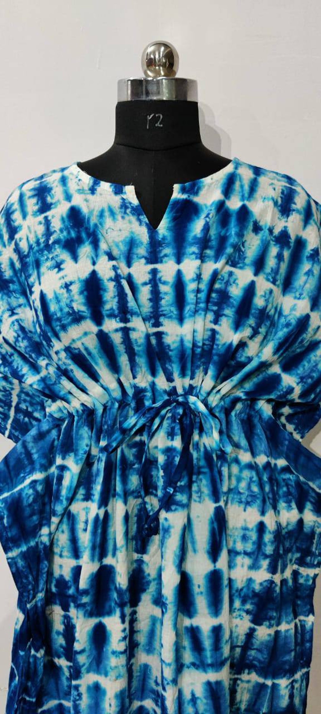 Pure Cotton Kaftan Long Dress Indian Blockprint Summer Kimono - Etsy