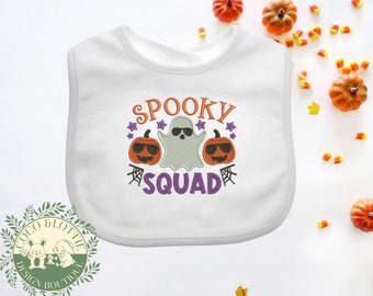 Halloween | Embroidered | Spooky | Bib | Vest | Bodysuit | Pumpkins | Ghosts | Baby's 1st Halloween | Personalised | Gift | Keepsake