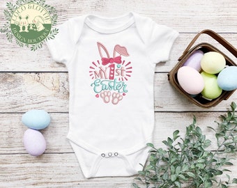 Personalized Embroidered Baby's First Easter Outfit: Keepsake Cotton Clothing
