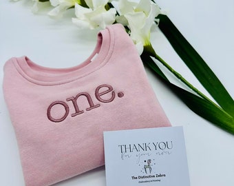 Personalized Embroidered Birthday Sweatshirt: Organic Cotton Keepsake