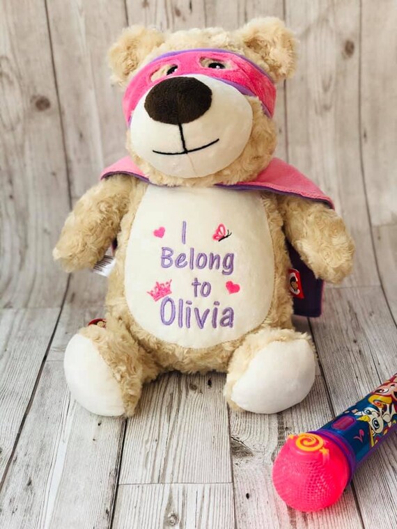 personalised christening teddy