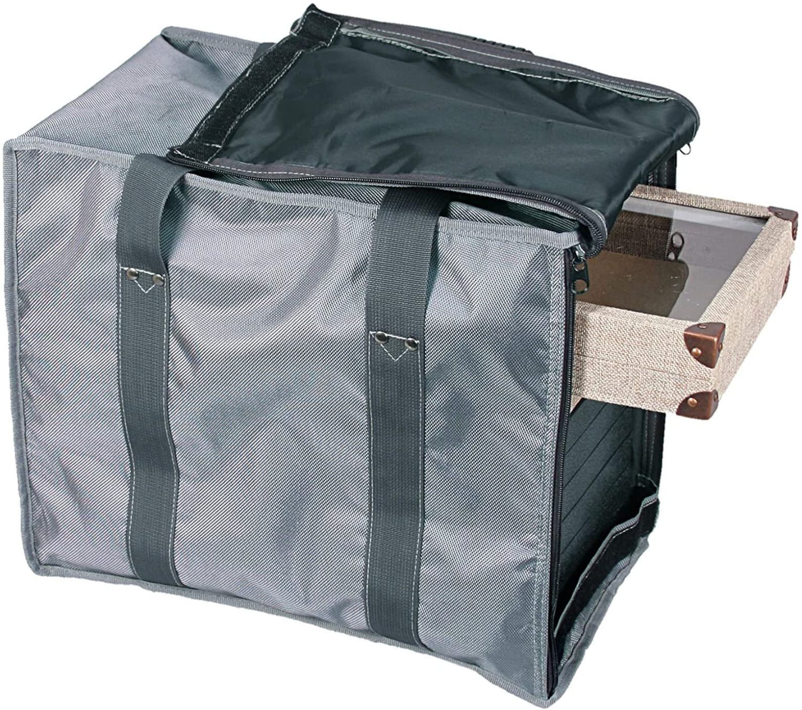 888 Display USA Large Grey Jewelry Display Carrying Case Holds Etsy