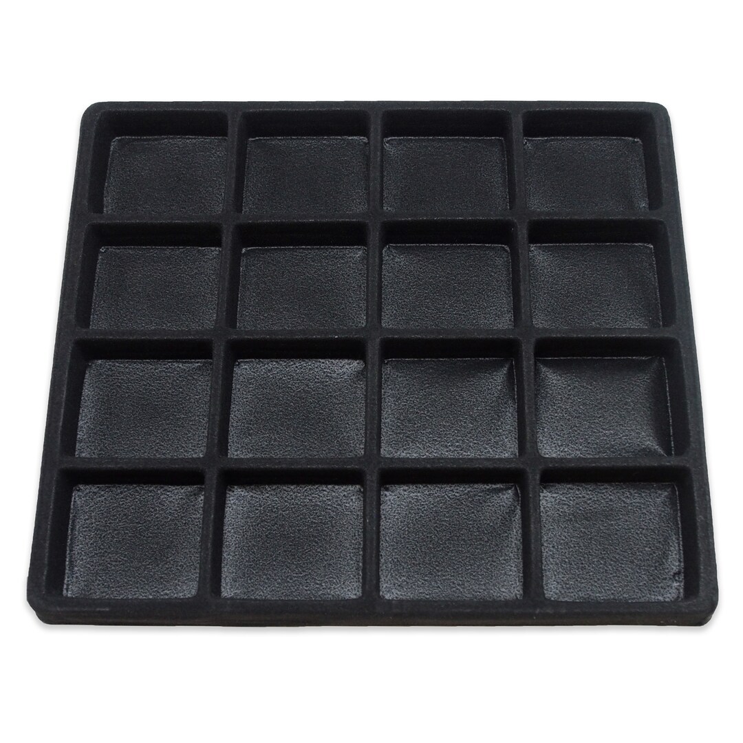 Flocked Insert 16 Compartment Flocked Tray Insert 3 Pc Lot 3 Colors Available - Etsy