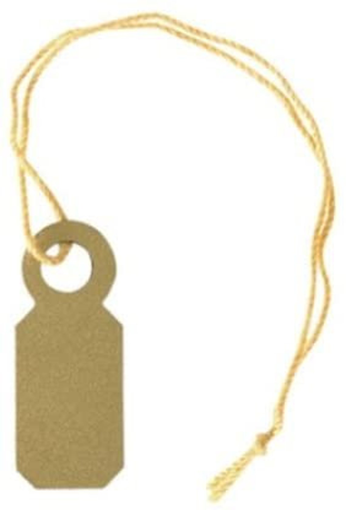 5/16 X 3/4 Bulk Gold Jewelry Tags With String set Etsy