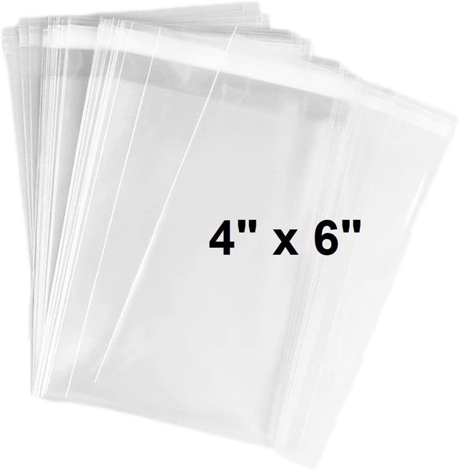 100 Pack Clear Resealable Cellophane Bags Thick 2 MIL Glossy Etsy