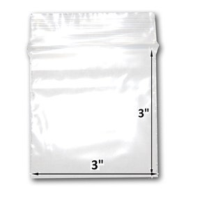 100 Baggies W 2X3 H Small Reclosable Seal Clear Plastic Poly Bag