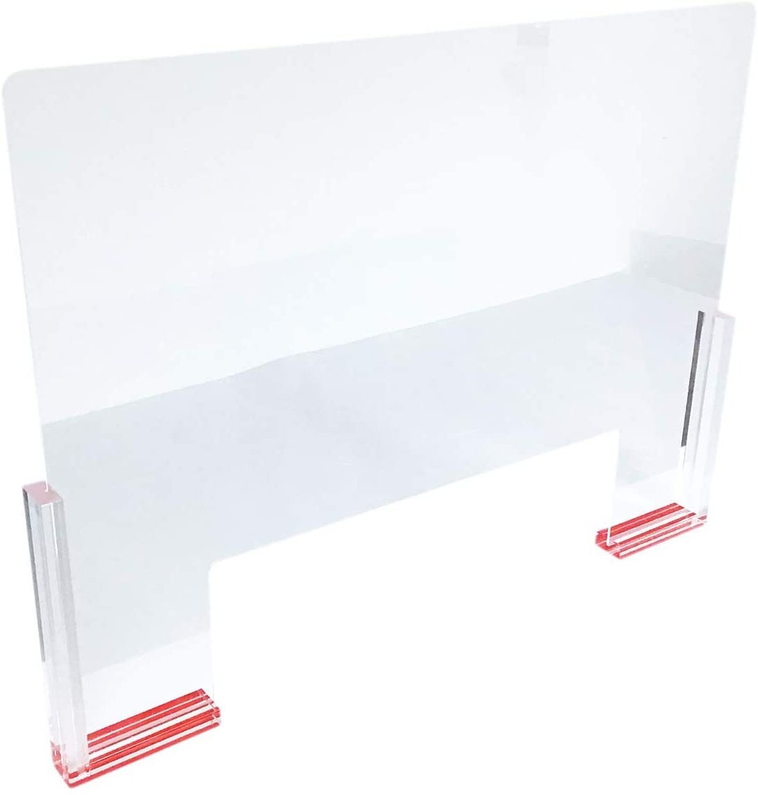 888 Display Elegant Plexiglass Shield Sneeze Guard Finished Etsy
