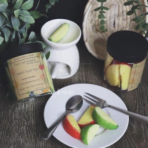 Apple Slice Scented Wax Melts I Realistic Fresh Fruit Wax Melts I Caramel Apple Spice Scented Wax Melts | Wax Melts For Home Decor
