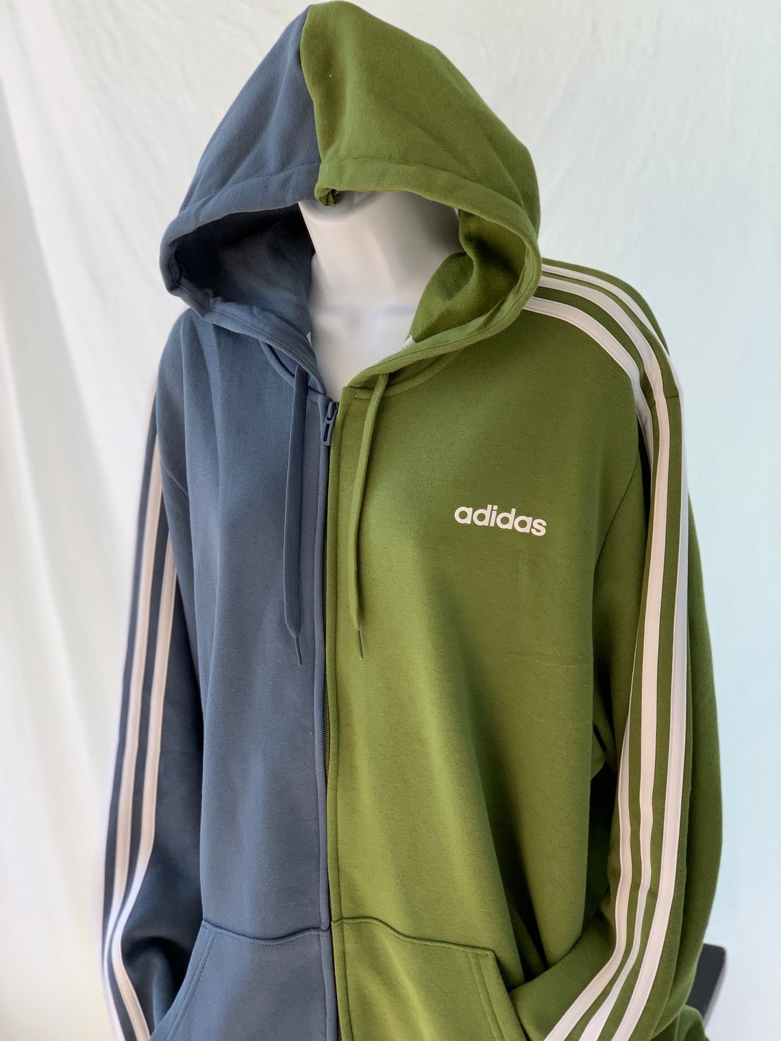 adidas front zip hoodie