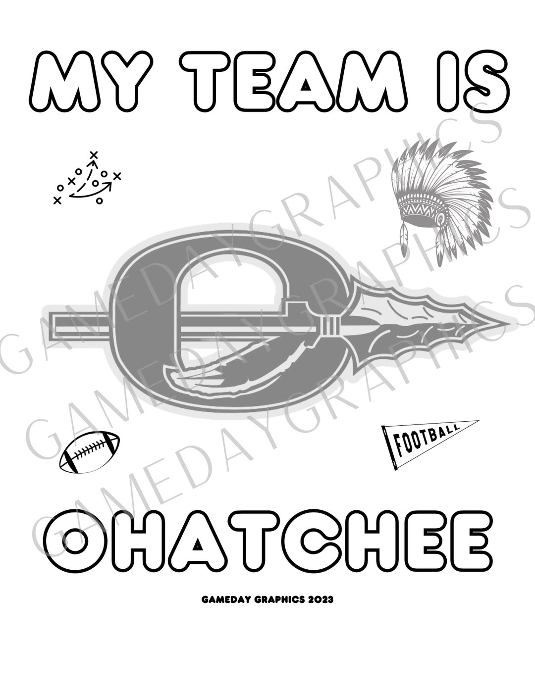 My Team is the Ohatchee Indians Etsy