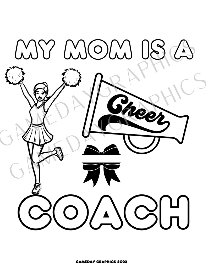 My Mom is a Cheer Coach Etsy