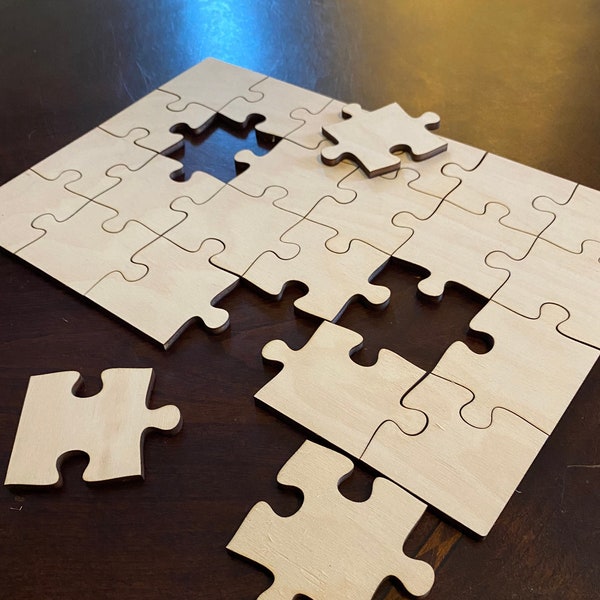 Paint Your Own Puzzle, Custom Jigsaw Puzzle, Blank Wooden Puzzle, Design Your Own Puzzle, Fun Gift