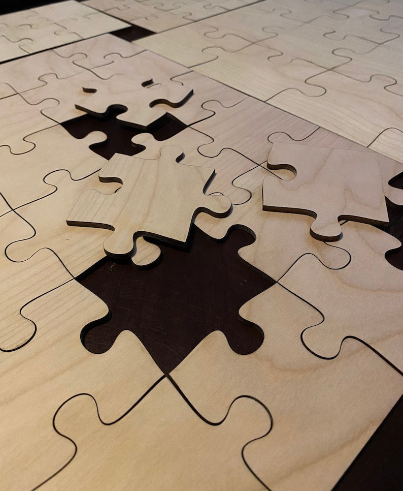 Paint Your Own Puzzle Custom Jigsaw Puzzle Blank Wooden Etsy