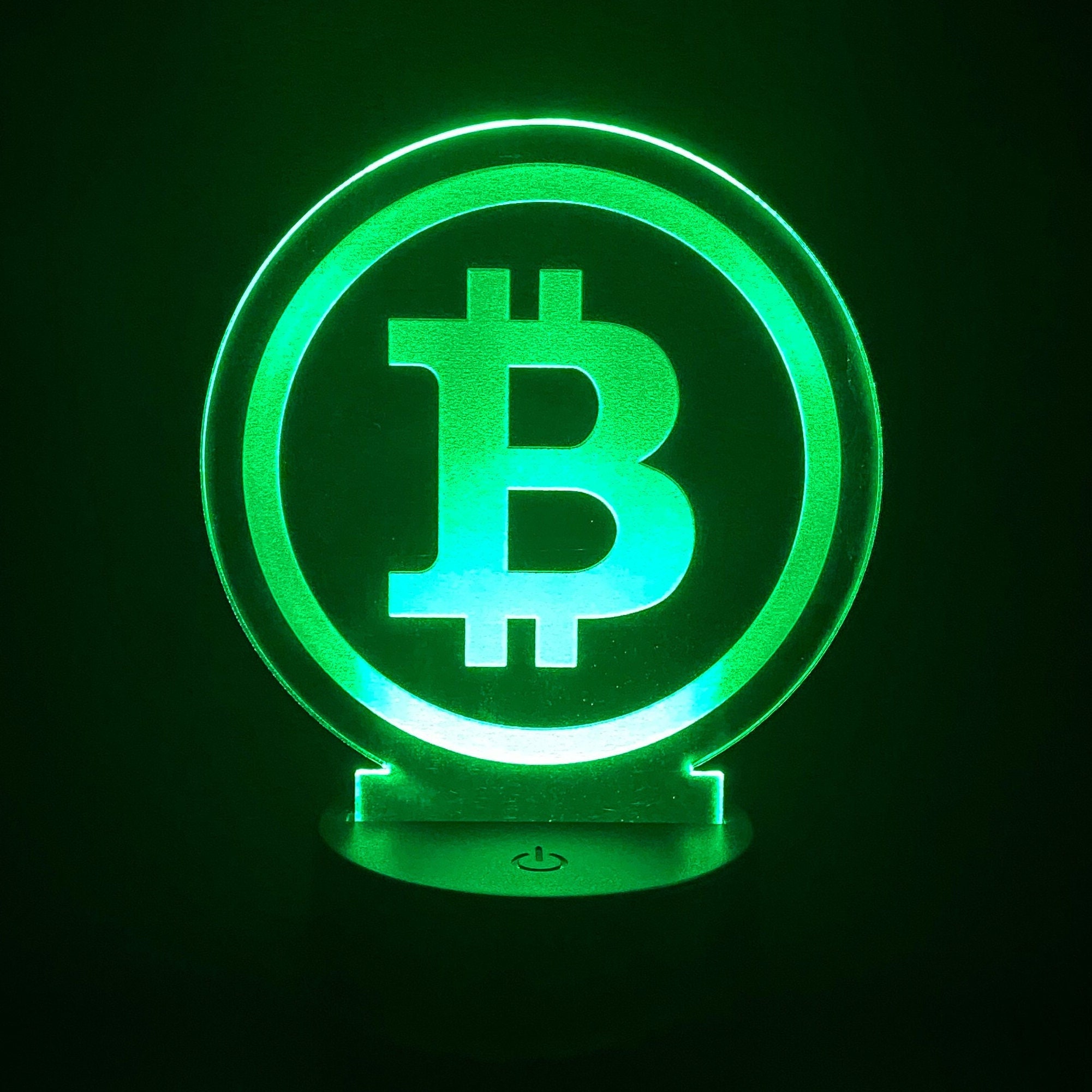 LED Color Changing Bitcoin Sign: Crypto Night Light - Etsy