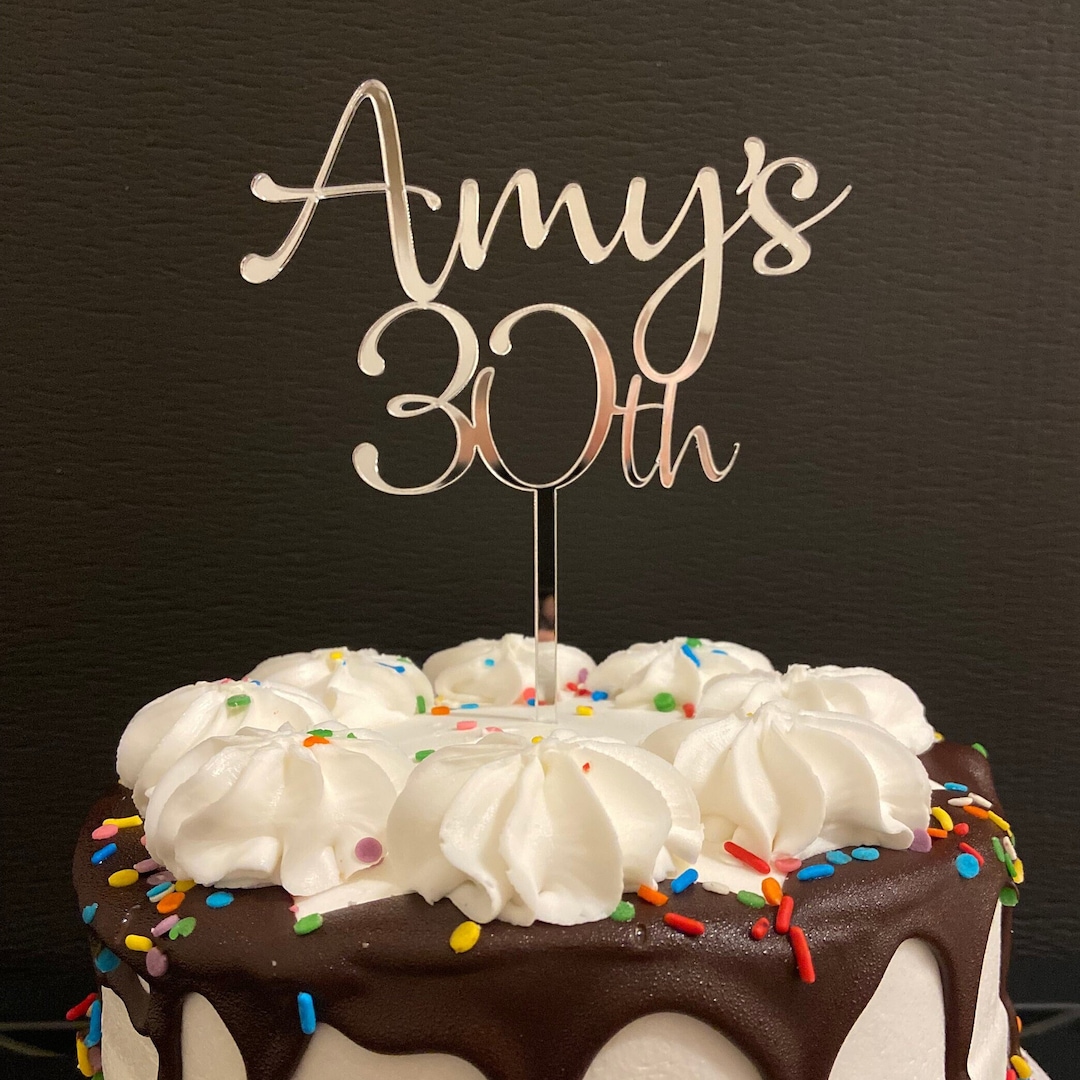 Custom Cake Topper, Birthday Cake, Anniversary Gift, Wedding Cake