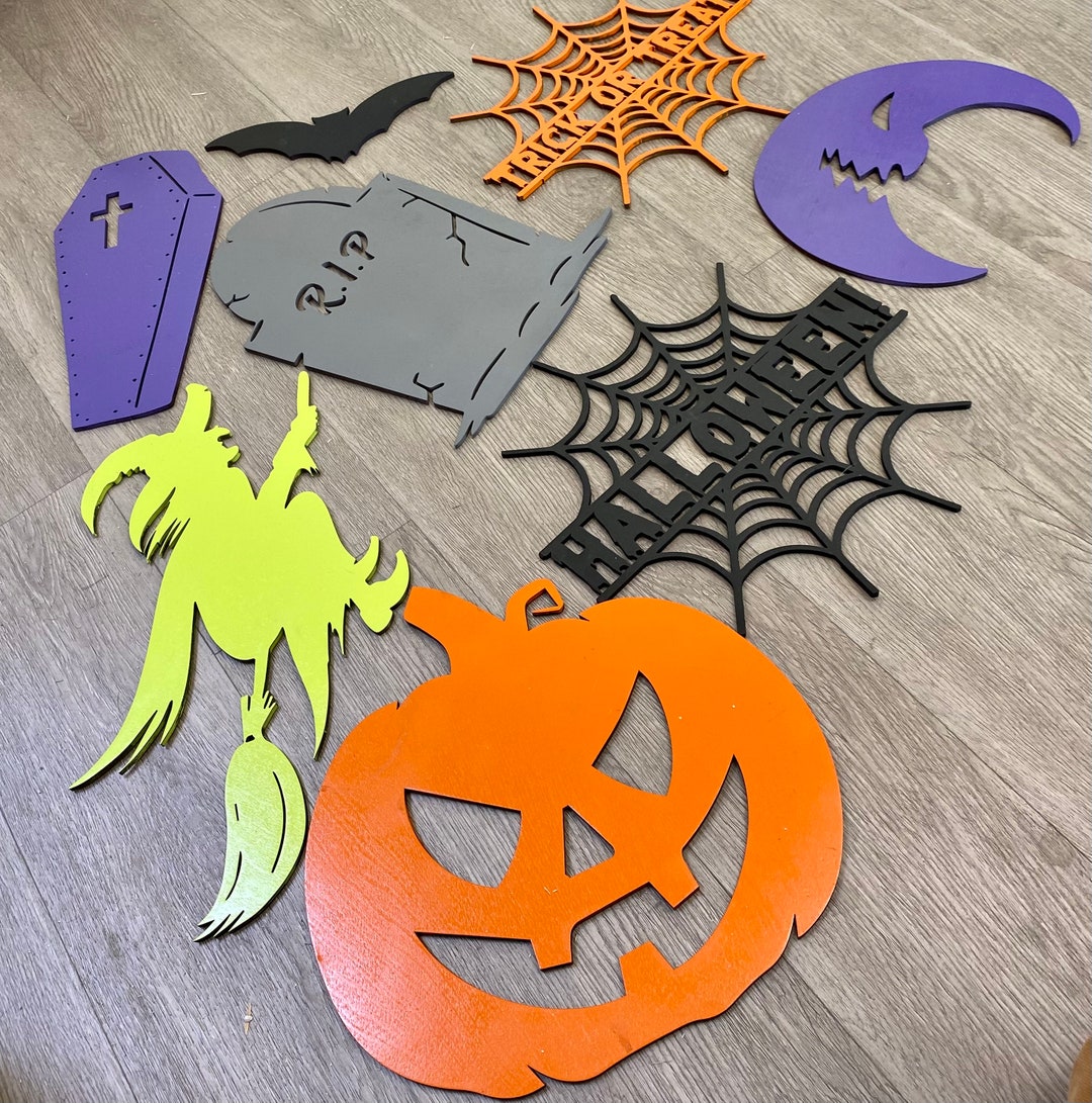 Halloween Signs, Spooky Decor, Halloween Decoration Set, Haunted House, Fun Halloween
