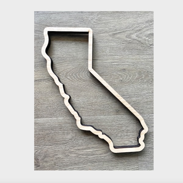 State Sign, Custom Wood State Sign, State Shaped Cutout, All 50 States, Wall Decor