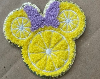 Disney Lemonade Minnie Mouse Inspired - Iron-on Chenille Patch - Stoney Clover Inspired