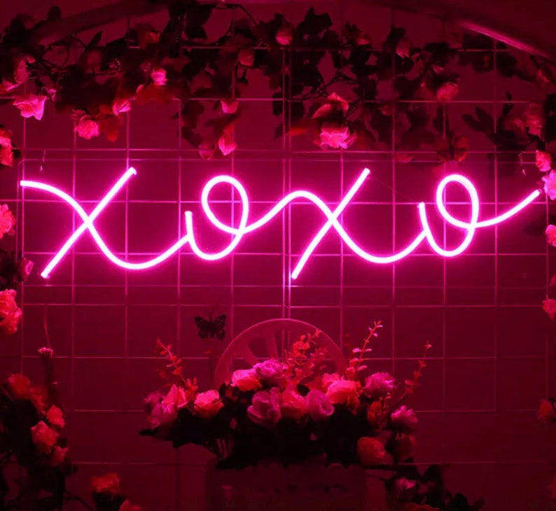 Xoxo Neon Sign Xo Xo Led Light Neon Xoxo Light up Neon Custom Etsy