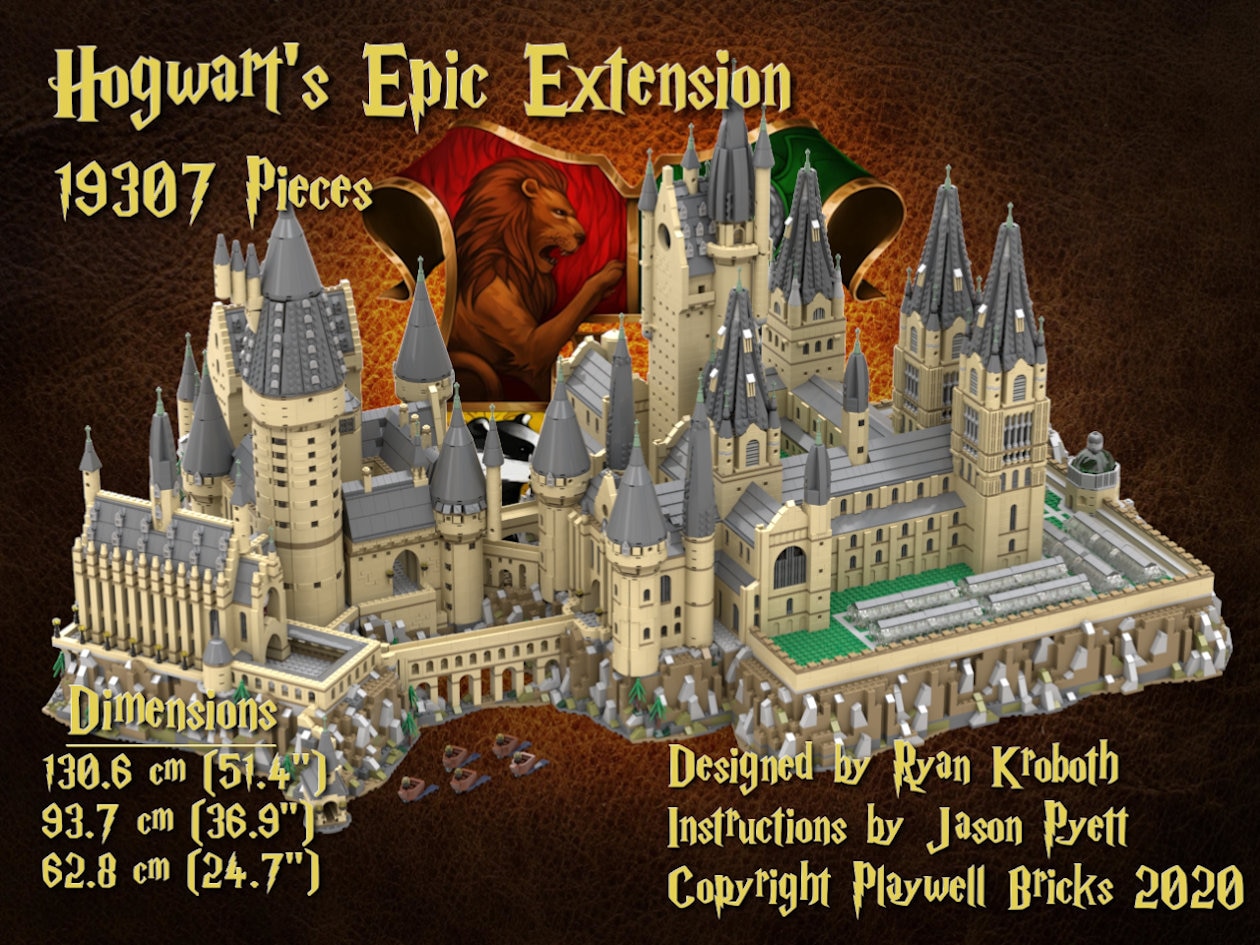 Château de Poudlard 71043 Extension épique Instructions. Briques