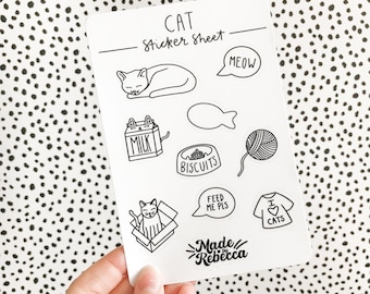 Cat Sticker Sheet