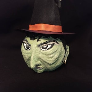 The Witch, papermache, mixed media - all salvaged materials