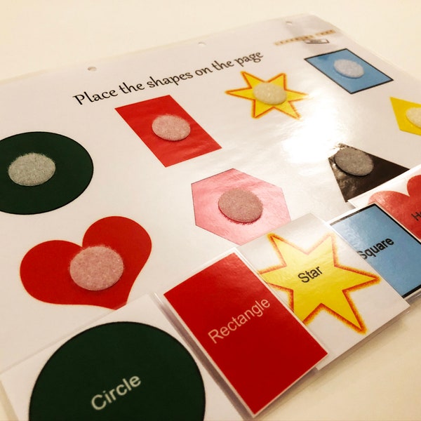 Shapes Learning Sheet / Early Years / Toddler / Preschool / EYFS / Activity