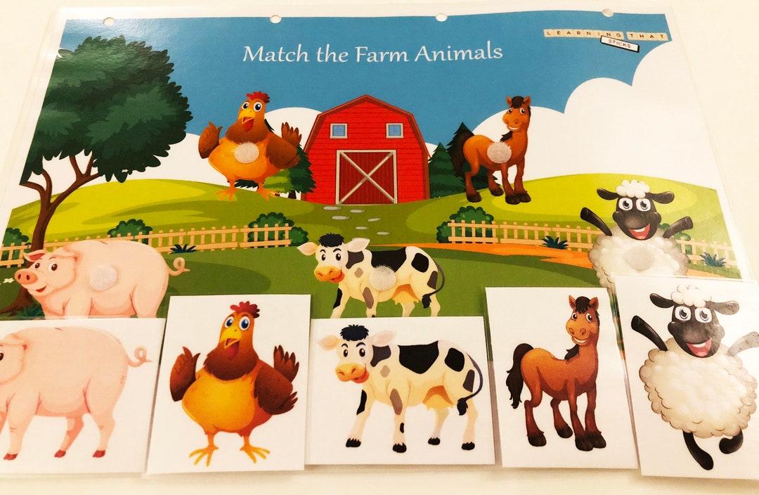Digital Farm Animals Learning Sheet / Preschool / Toddler / EYFS