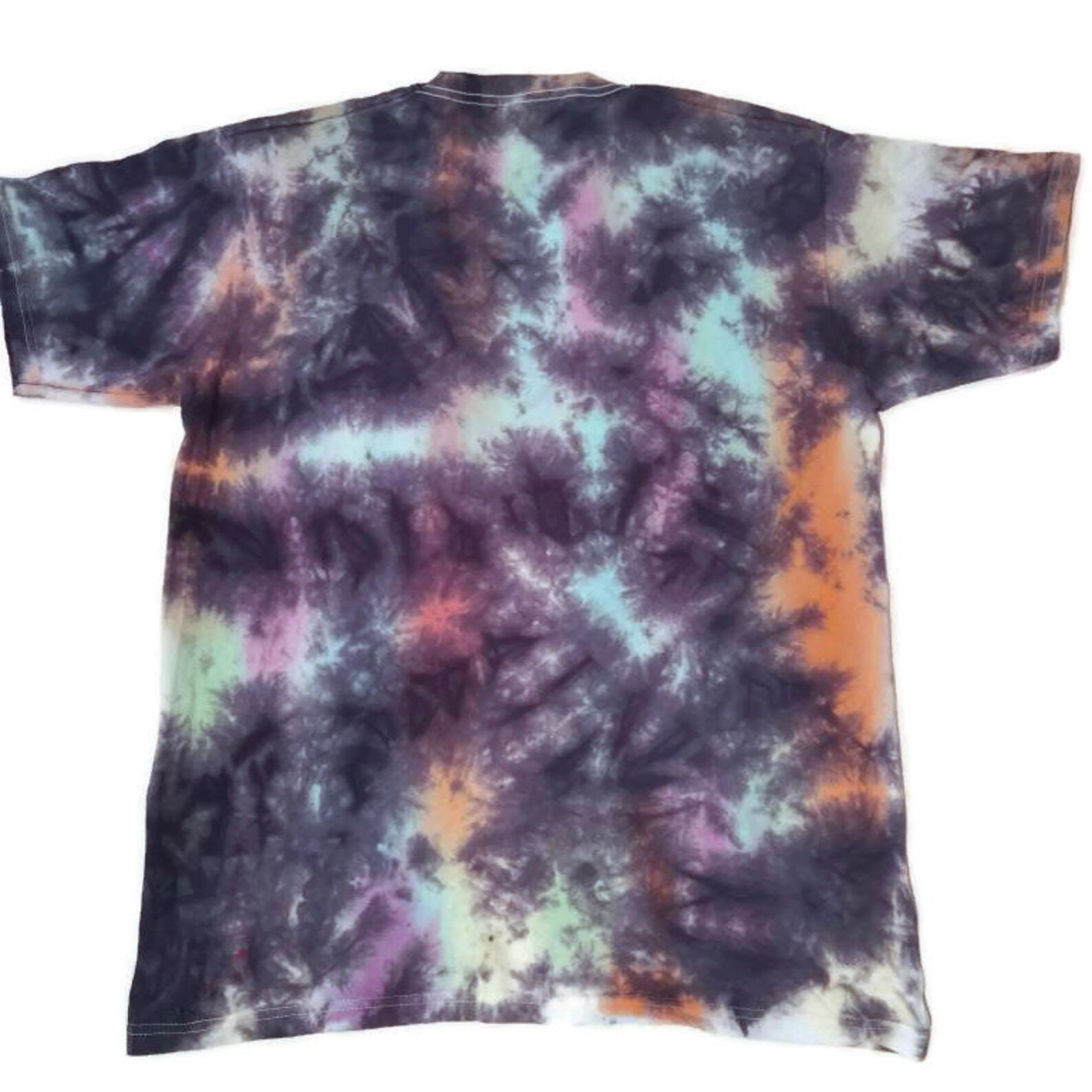 Rainbow/black Tie Dye tshirt | Etsy