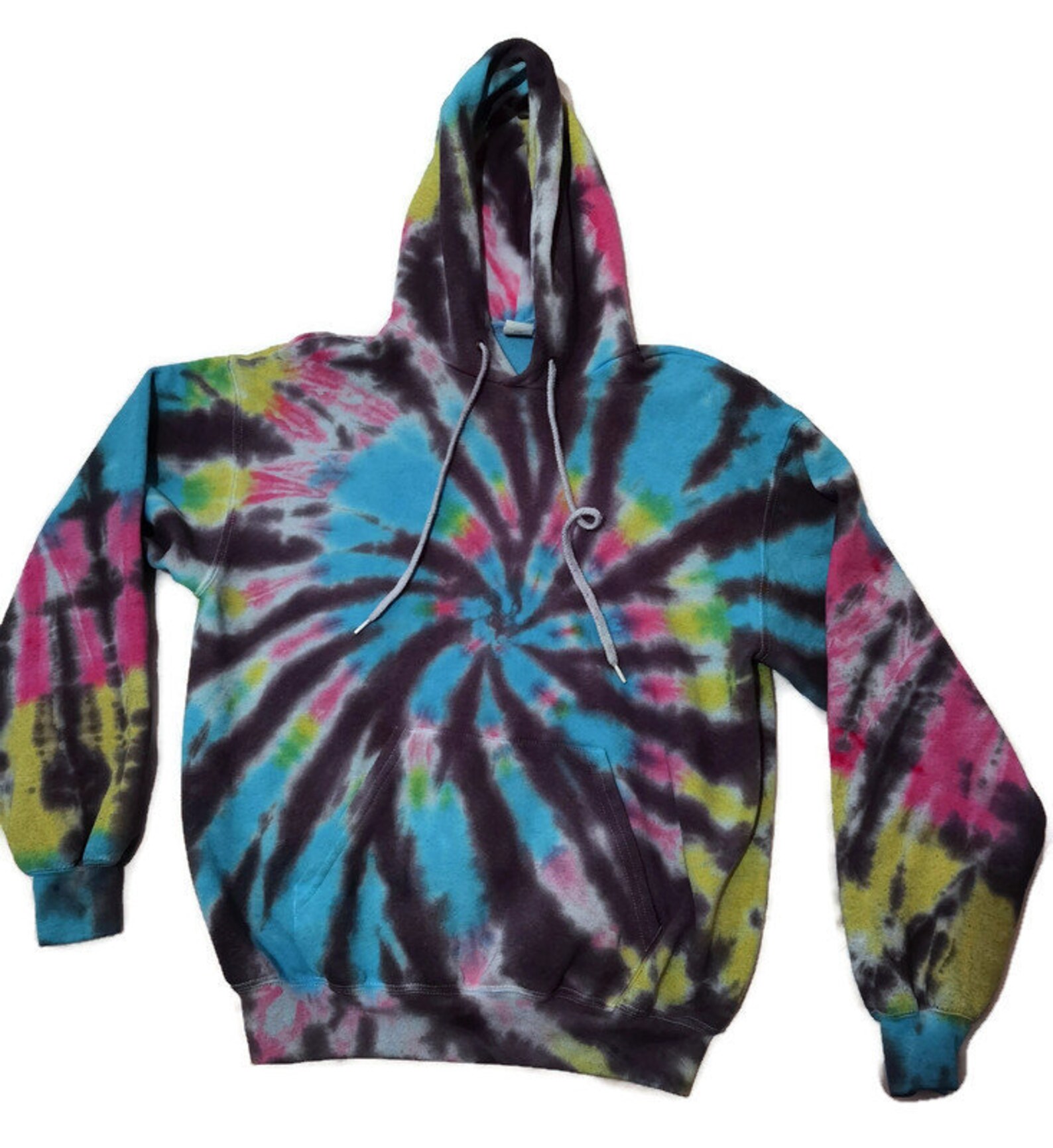 Spiral tie dye hoodie | Etsy